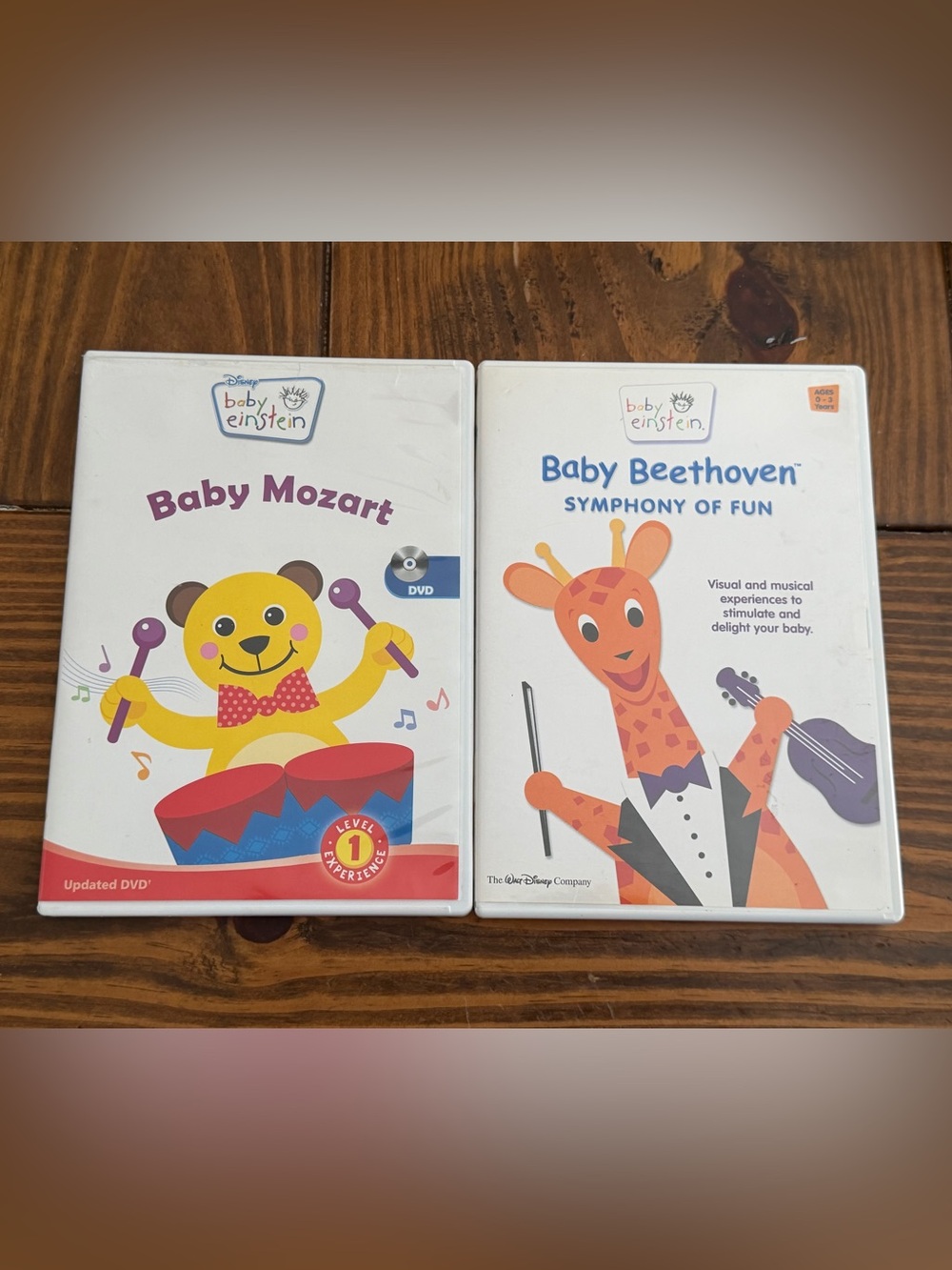 Baby Einstein: Baby Mozart & Baby Beethoven 2DVD Set Complete With Parent Guides